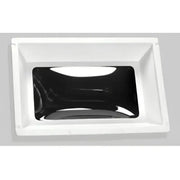N1422ELP Specialty Recreation Skylight with White ABS Frame and Low Profile Thermoformed Polycarbonate Cracked Ice Top Dome, Bubble Type, 4-1/2 Inch High