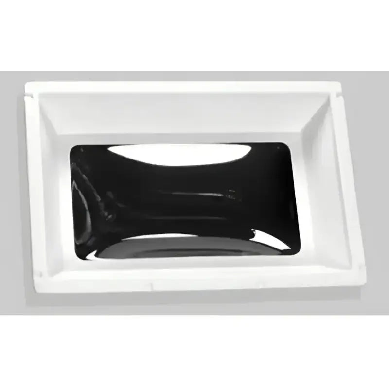 N1422ELP Specialty Recreation Skylight with White ABS Frame and Low Profile Thermoformed Polycarbonate Cracked Ice Top Dome, Bubble Type, 4-1/2 Inch High