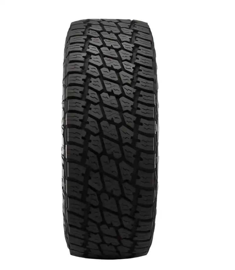 All-terrain tire with aggressive tread pattern for Wheel Pros LT295 and Pros LT295 70R17
