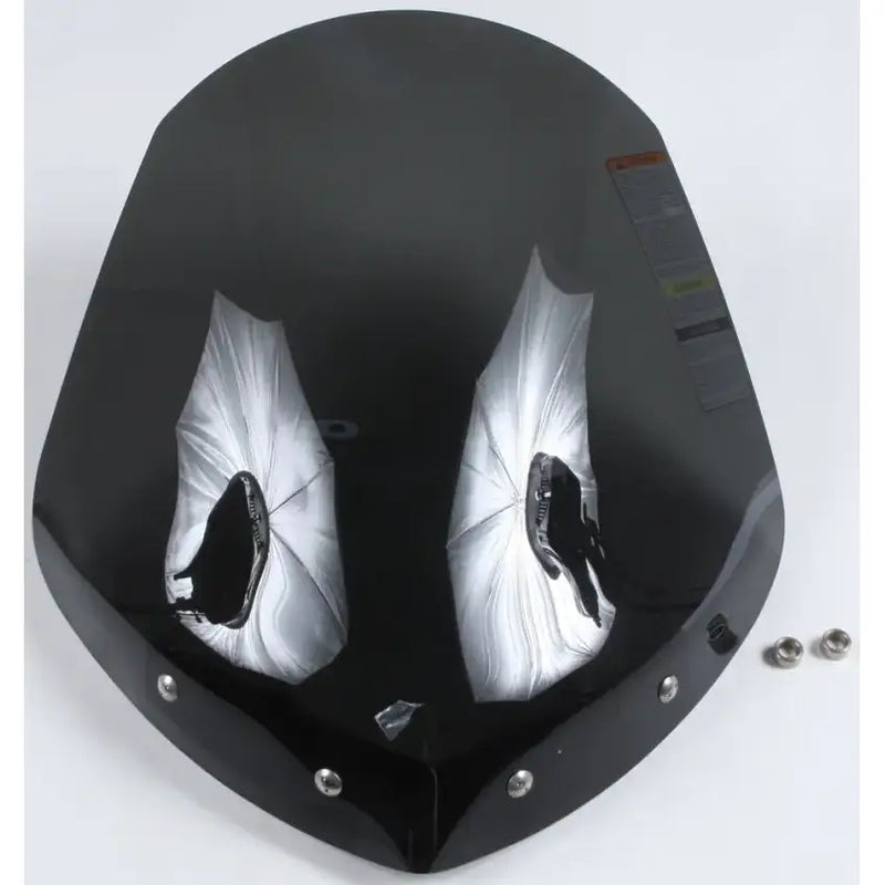 N2705 Gladiator Windshield W/Chrome Mounts (Dark Tint) 