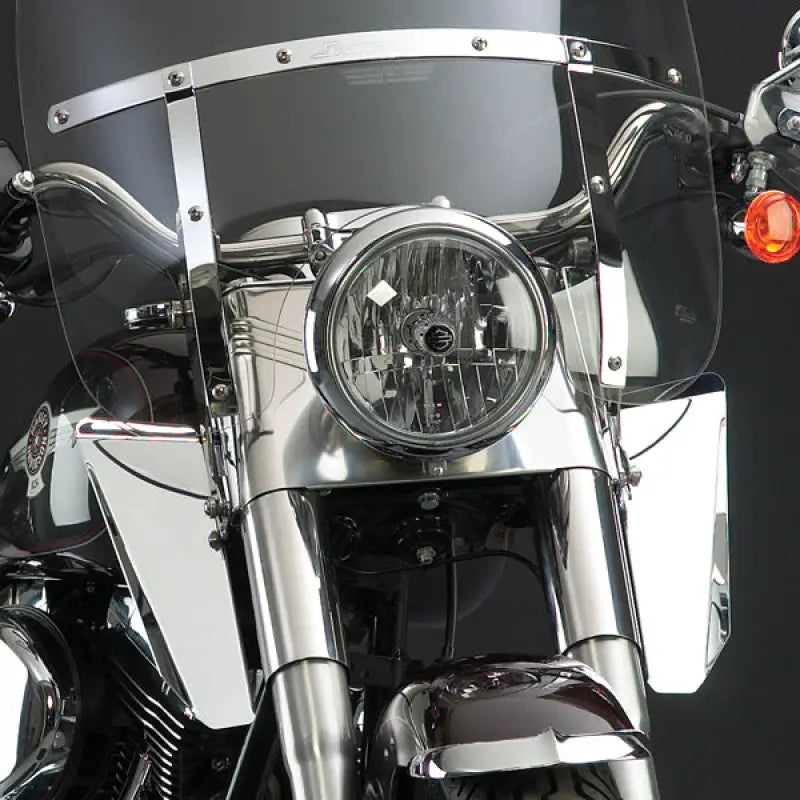 N76606 National Cycle Switchblade Chrome Lowers Chrome Hardware 