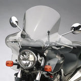 Gray motorcycle windshield from N8101 Plexifairing GT Windshield Fairing Smoke with quickset™ mounting hardware