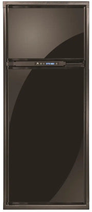 N8XFL Norcold Refrigerator Freezer 8 Cubic Capacity for RV with LCD temperature control panel, flush mount left-hand hinge, and adjustable shelving, showcasing a sleek black design, Inside RV,RV Parts Shop,Exterior Parts & Accessories,RV Appliances RV Air Conditioner RV Refer,AVADA - Best Sellers