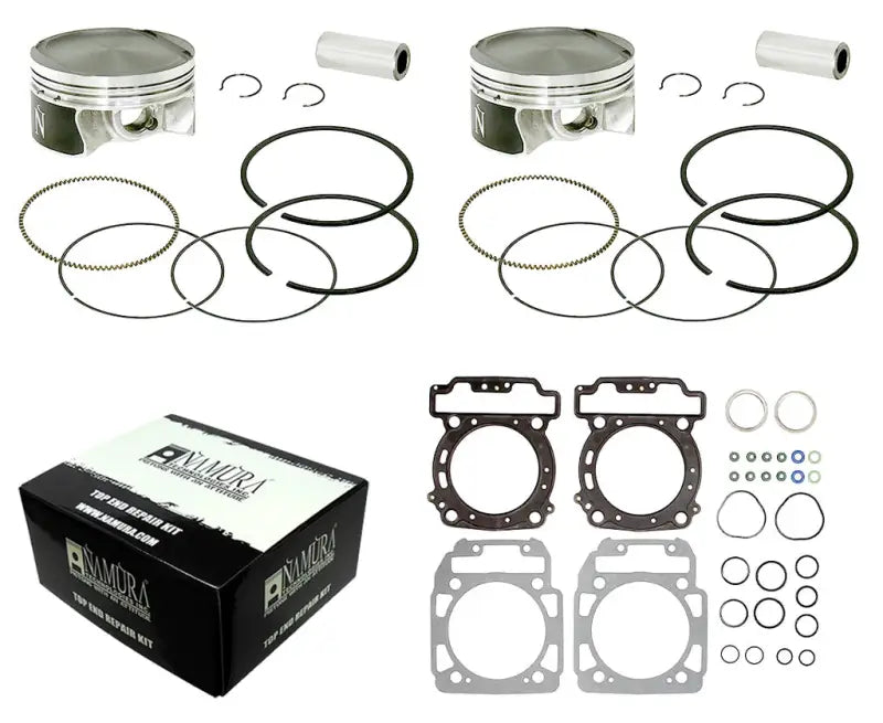 NA-80011-4K Namura Top End Kit Twin Cylinder 91.96/ + 1.00 Can - Piston kits & Components