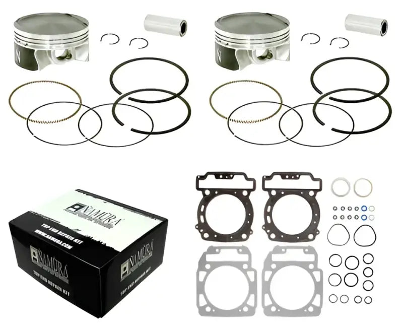 NA-80011-4K Namura Top End Kit Twin Cylinder 91.96/ + 1.00 Can - Piston kits & Components