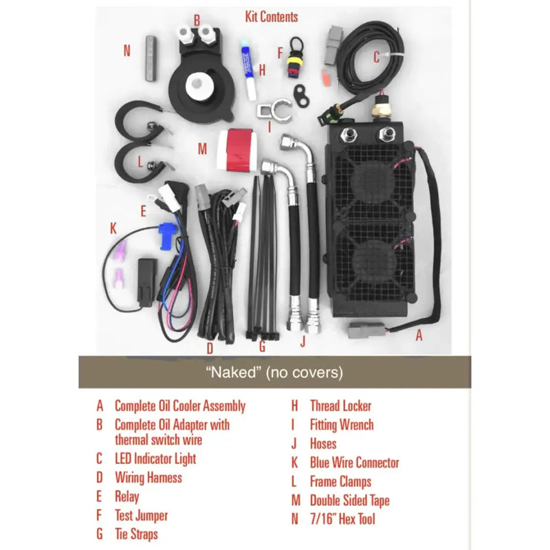 ULTRACOOL Naked Oil Cooler M8 Touring `17 23 Blk