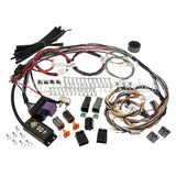 Automotive wiring harness kit with connectors and control module for complete bike harness