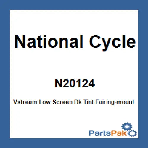 National Cycle N20124 Vstream Low Screen Dk Tint - Windshield/Windscreen