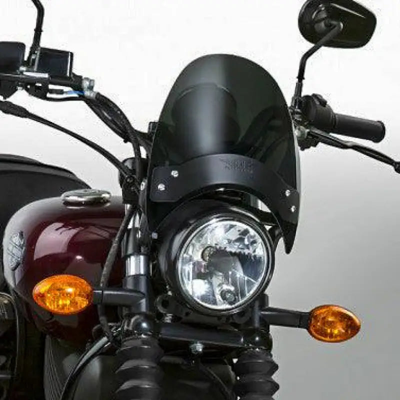 Flyscreen Windscreen Dark Smoke Black Hardware