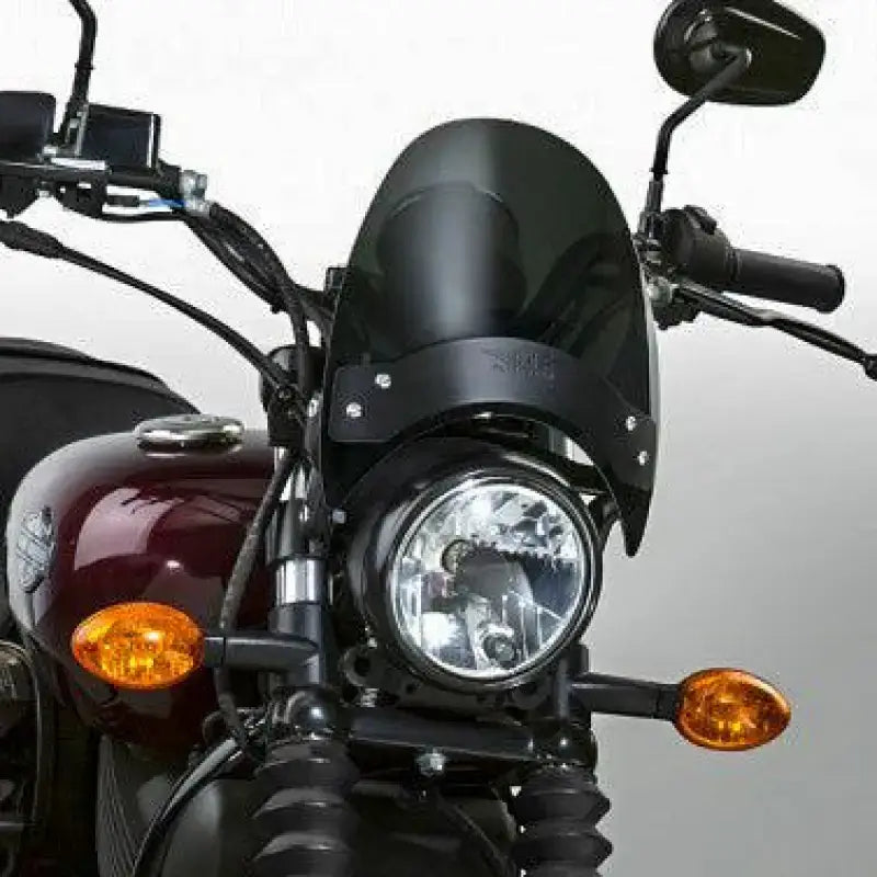 Flyscreen Windscreen Dark Smoke Black Hardware