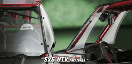 Side-by-side UTV with transparent door panels for National Cycle N40200 Nc Airflares