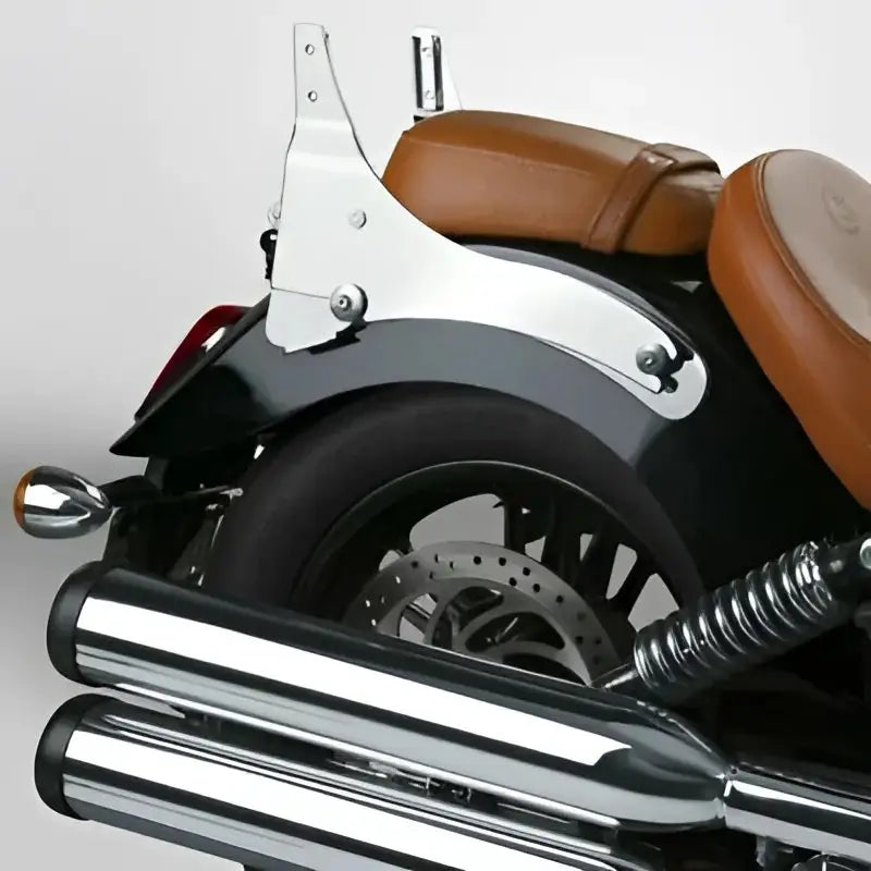Rear view of Indian Scout with national cycle P9BR500 Paladin Mount Kit and chrome details