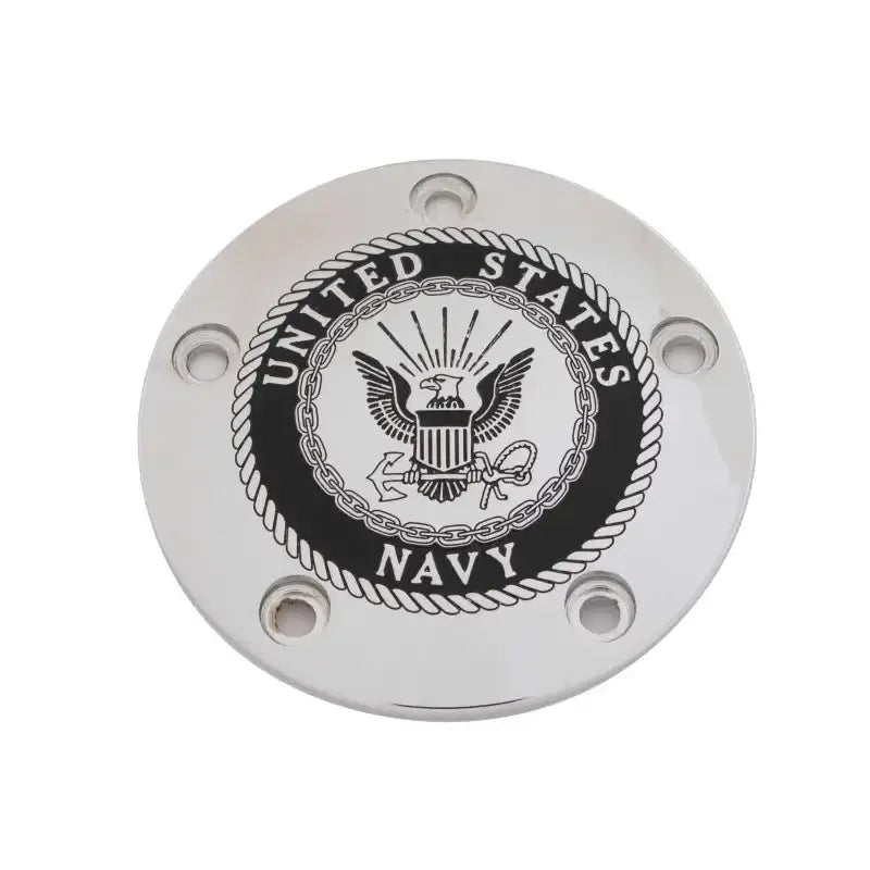 CUSTOM ENGRAVING NAV15-04 Tc Timer Cover Navy Chrome