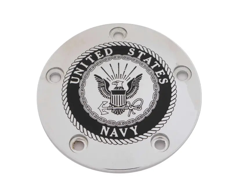 CUSTOM ENGRAVING NAV15-04 Tc Timer Cover Navy Chrome