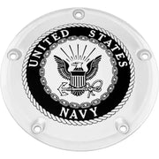 CUSTOM ENGRAVING NAV15-12 7 Tc Derby Cover Navy Chrome