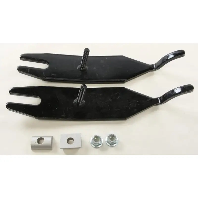 Black metal fork-shaped brackets with bolts for NAVS-9500 Navigator Ski Protector