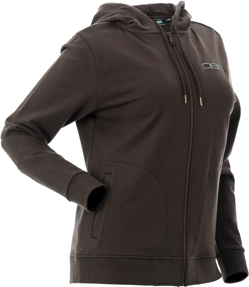 Neve Zip Up Hoodie Charcoal 2xs