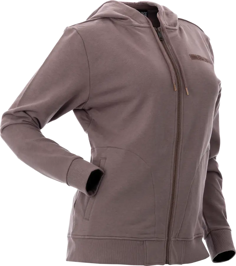 Neve Zip Up Hoodie Smoky Mauve 2xs