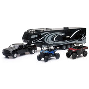 New Ray Toys 37046 New Ray Toys Pickup Toy Hauler w/Polaris Vehicles (Blue RZR and Red Ranger)