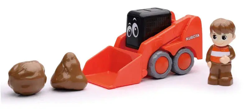New Ray Toys Kubota My Lil Orange SSV with Figurine and Boulders/ Scale - 1:18 - Apparel