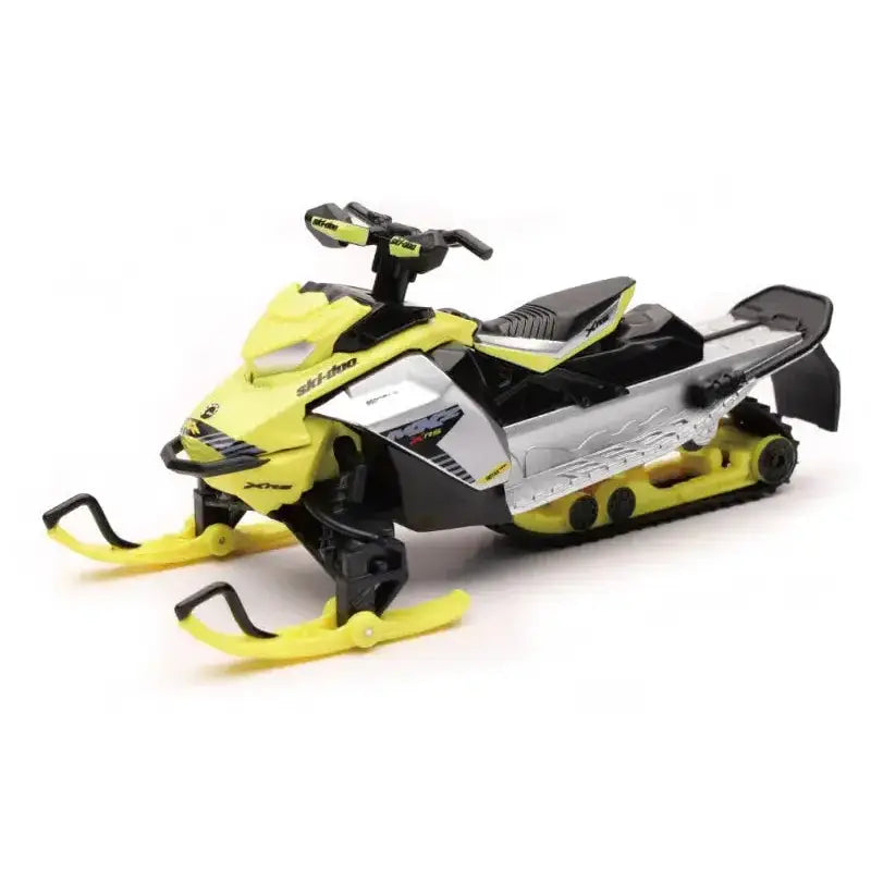 Yellow and black snowmobile toy from New Ray Toys Can-AM MXZ X-RS series