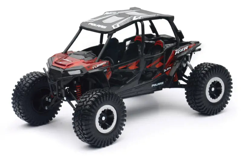 New Ray Toys Polaris RZR XP4 Rock Crawler (Titanium Metallic)/ Scale - 1:18 - 57976B