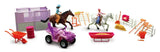 New Ray Toys Valley Ranch Set with Pink ATV, Figurines and Horses - New Ray Toys
