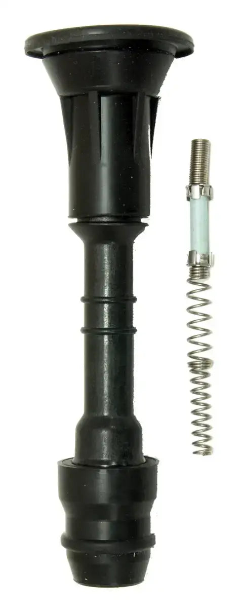 Black ignition coil with spring for NGK Infiniti FX45 2003-2008 coil boot replacement