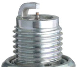 Shiny metal CR6HIX Iridium IX spark plug in a spark plug box for optimal performance