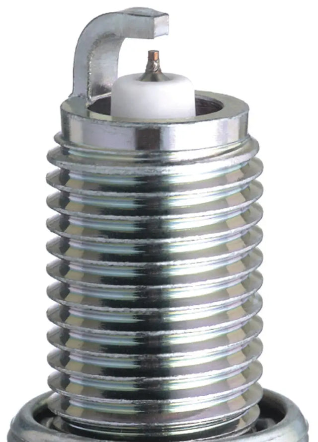 Shiny threaded NGK Iridium IX Spark Plug from the spark plug box of 4