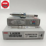 NGK Laser Iridium Spark Plug Box of 4 (ILZKR7G7G) - 90219 - Ignition