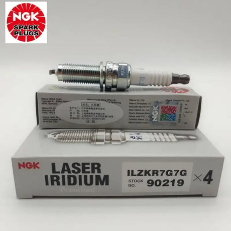 NGK Laser Iridium Spark Plug Box of 4 (ILZKR7G7G) - 90219 - Ignition