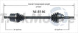NI-8146 Trakmotive New Cv Axle - Shaft