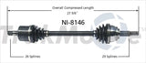 NI-8146 Trakmotive New Cv Axle - Shaft