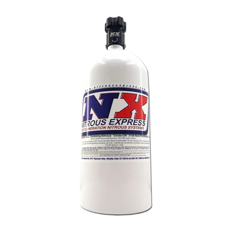 Nitrous Express 11100 Nitrous Express 10lb Bottle w/Lightning 500 Valve (6.89 Dia x 20.19 Tall)