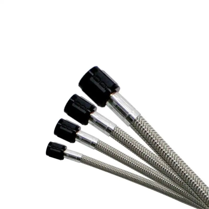 Nitrous Express 6AN 3ft Stainless Steel Braided Hose - Black - Truck & Automotive