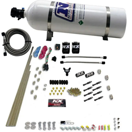 Nitrous Express 8 Cyl Dry Direct Port Nitrous Kit with 15lb Bottle for powerful boost