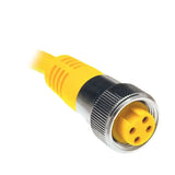Yellow Maretron Mini Power Cord with four-pin connector for easy setup