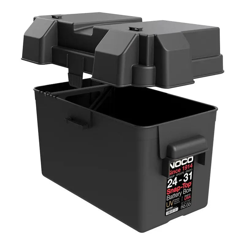 NOCO BG31 Snap-Top Battery Box Group 24–31 Black - Battery Box