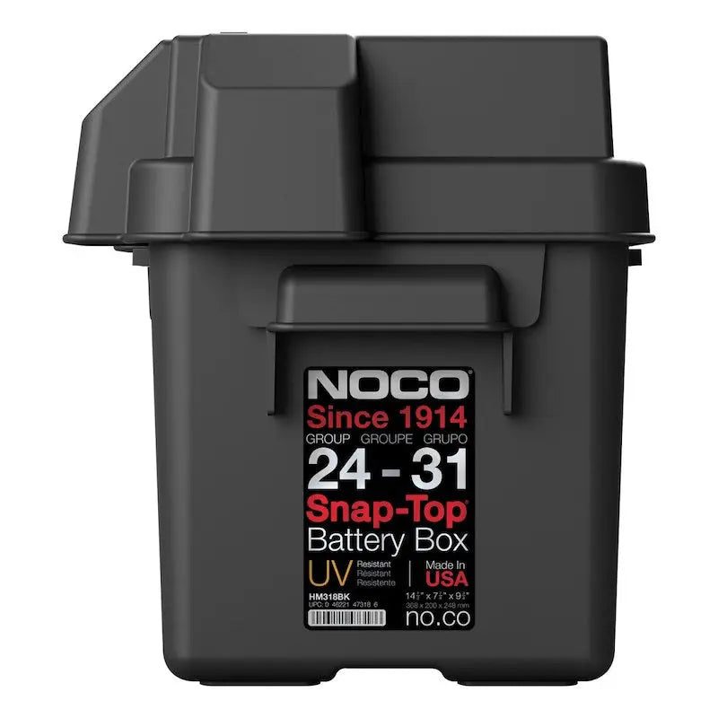 NOCO BG31 Snap-Top Battery Box Group 24–31 Black - Battery Box
