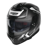 Black and grey Nolan Helmets N80-8 Ally full-face helmet with clear visor