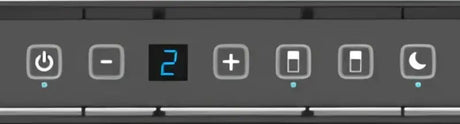 N10DCBKR Norcold 10Cu Ft 12V Dc Dual Compartment RV Refrigerator Right Hand Hinge control panel with digital display.