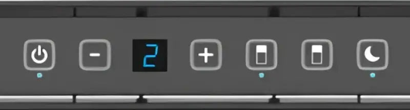 N10DCBKR Norcold 10Cu Ft 12V Dc Dual Compartment RV Refrigerator Right Hand Hinge control panel with digital display.