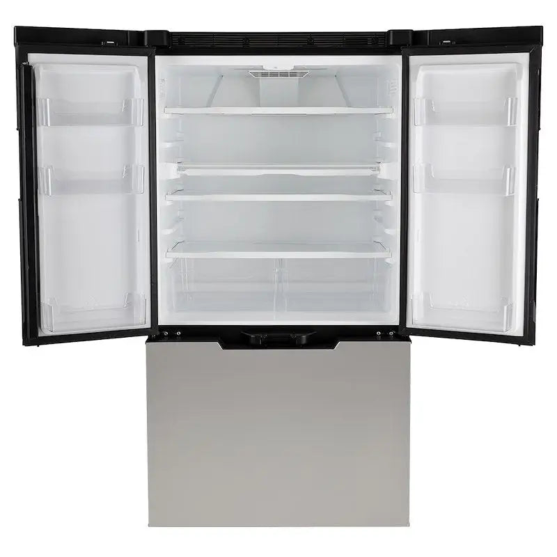 N15DCIMSS Norcold Refrigerator Dual Compartment 3 Door Refrigerator With Freeze features spacious interior and modern design.