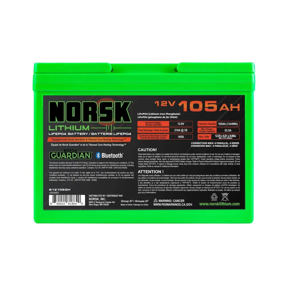 Norsk INC B12105GH Battery