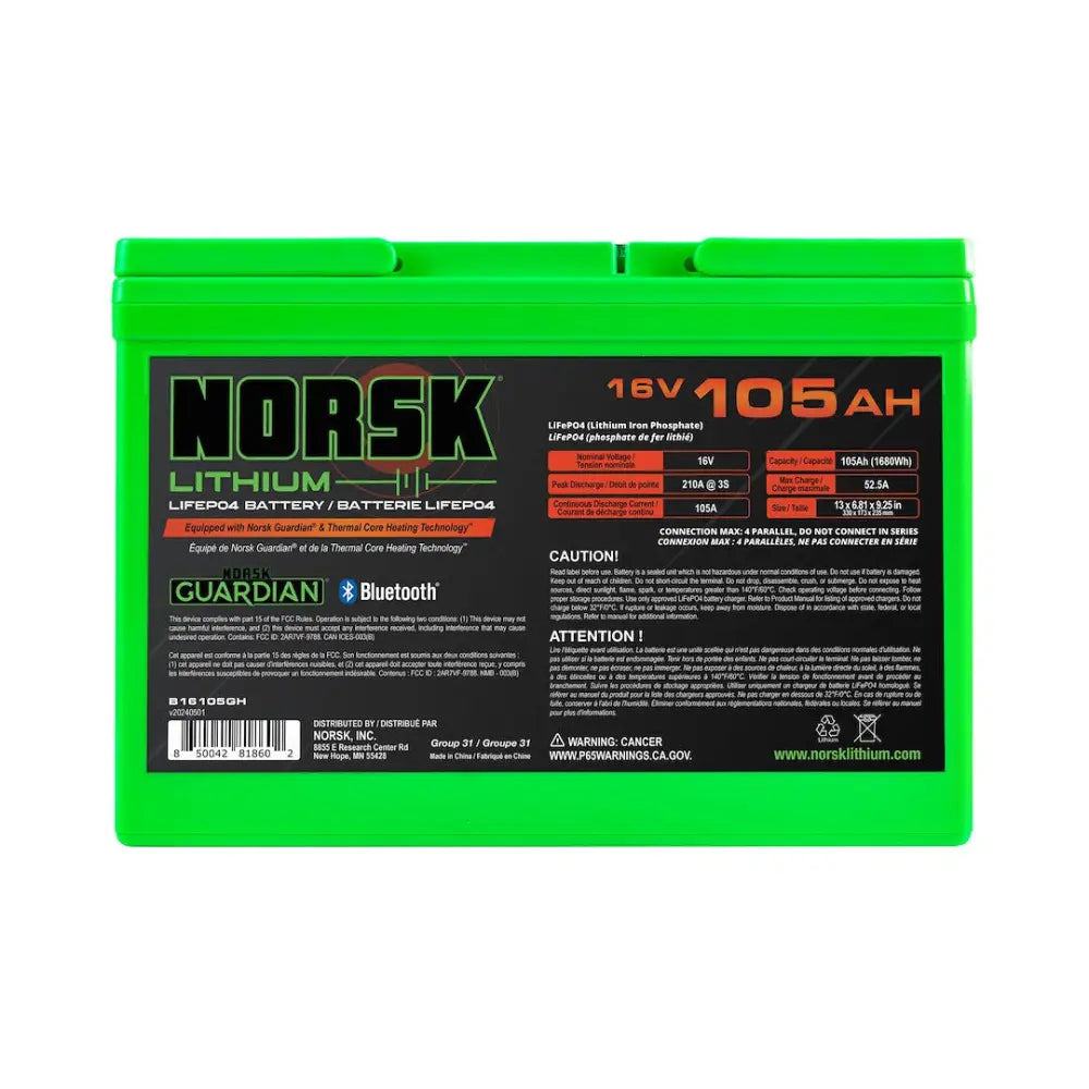 Norsk INC B16105GH Battery