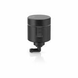 Black cylindrical notch clutch reservoir with elbow fitting for clutch reservoir upgrade