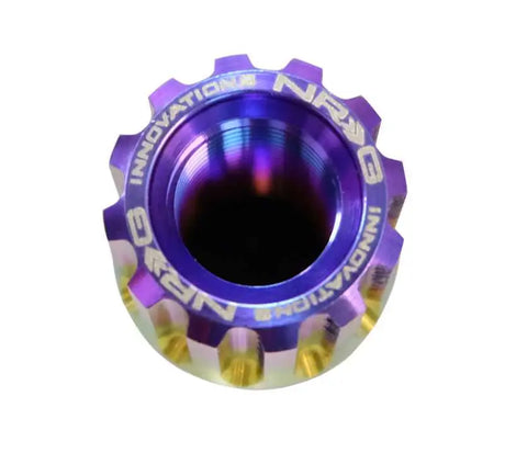 NRG 200 Series M12 X 1.5 Titanium Lug Nut Set - 21 Pc w/Lock Key Socket - Neochrome 