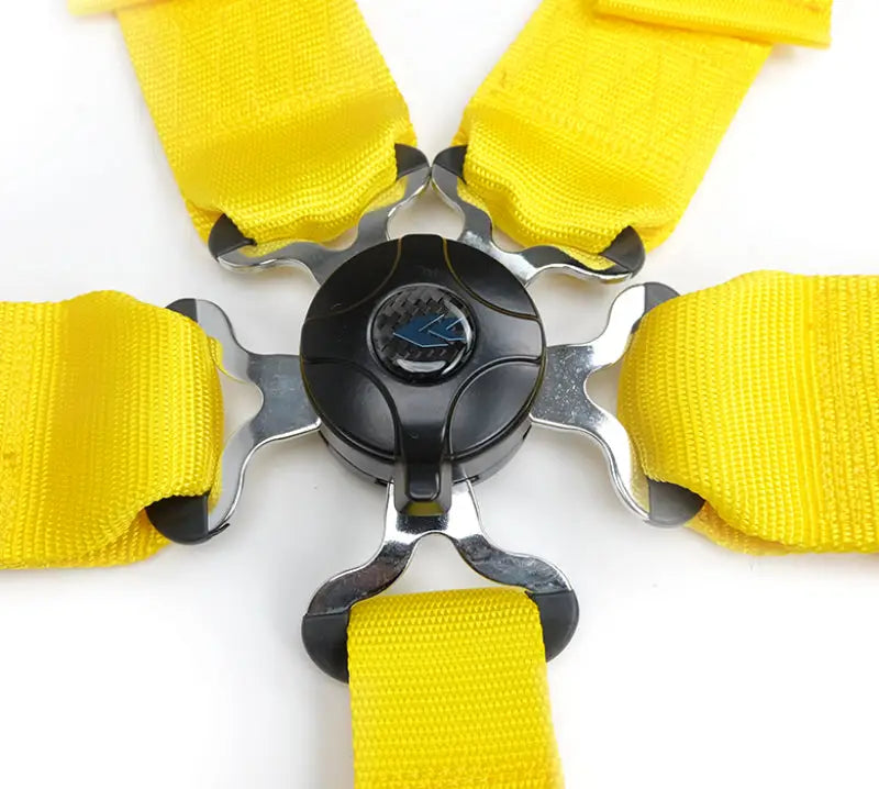 NRG 5PT 3in. Seat Belt Harness / Cam Lock - Yellow - Truck & Automotive
