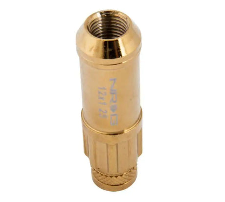 NRG 700 Series M12 X 1.25 Steel Lug Nut w/Dust Cap Cover Set 21 Pc w/Locks & Socket - Chrome Gold 